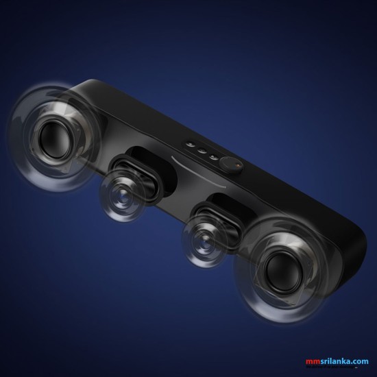 Baseus AeQur DS10 Mini Soundbar Cluster Black (RGB lights, USB audio connection, Tripple Sound effect) (6M)